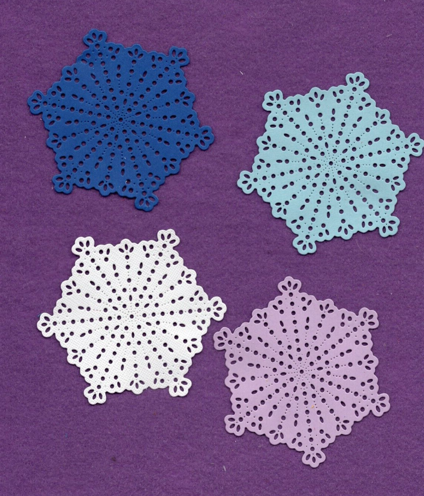 STITCHABLE SNOW FLAKE large die cuts scrapbook cards