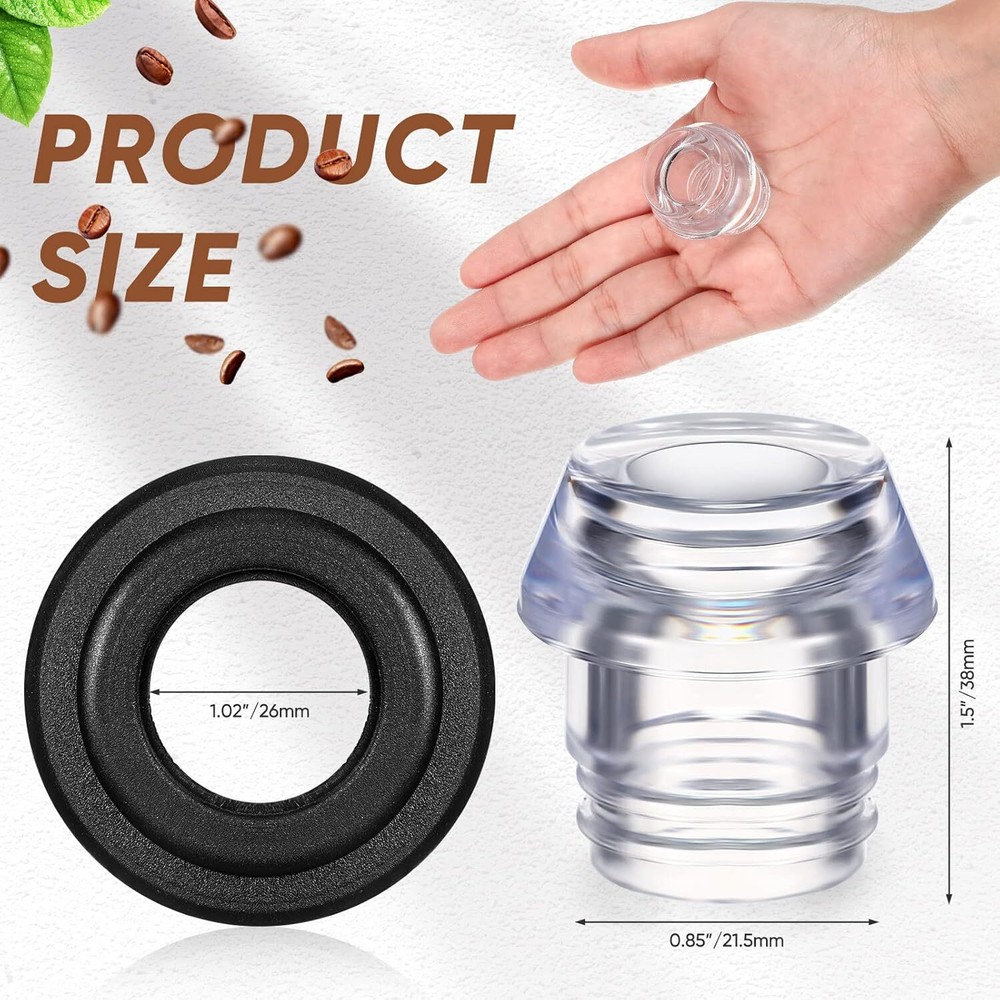 Farberware Coffee Percolator Replacement Top, 2 Sets, Transparent