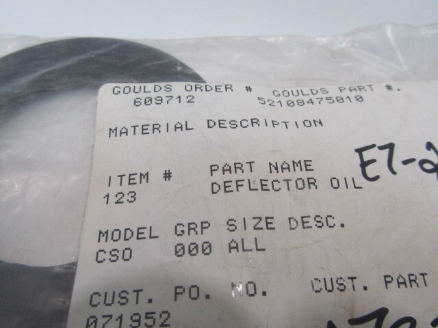 Goulds Pump 52108475010 Deflector Oil