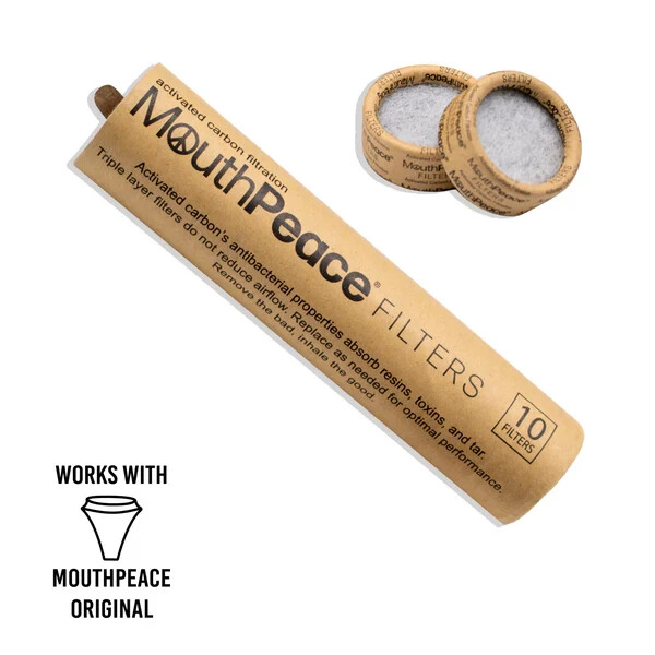 MouthPeace ORIGINAL Carbon Filter Replacements - 3 Packs of 10pc Filter Rolls