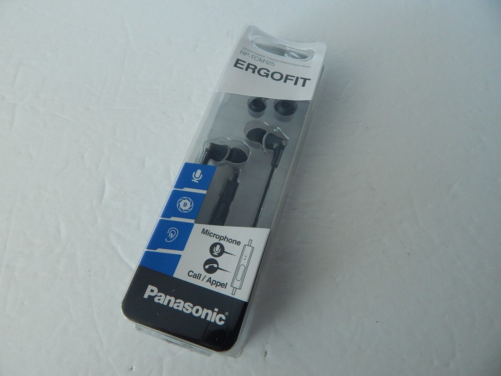 Panasonic ERGOFIT Premium Stereo Headset With Microphone 1 PC New