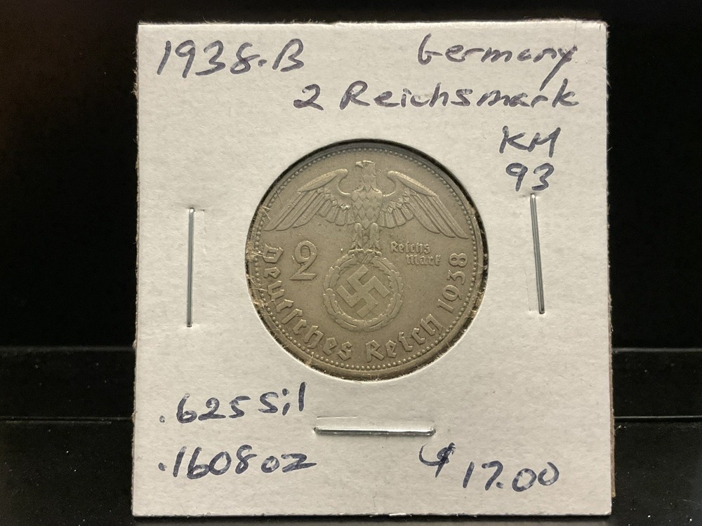 1938-B Germany 2 Reichsmark