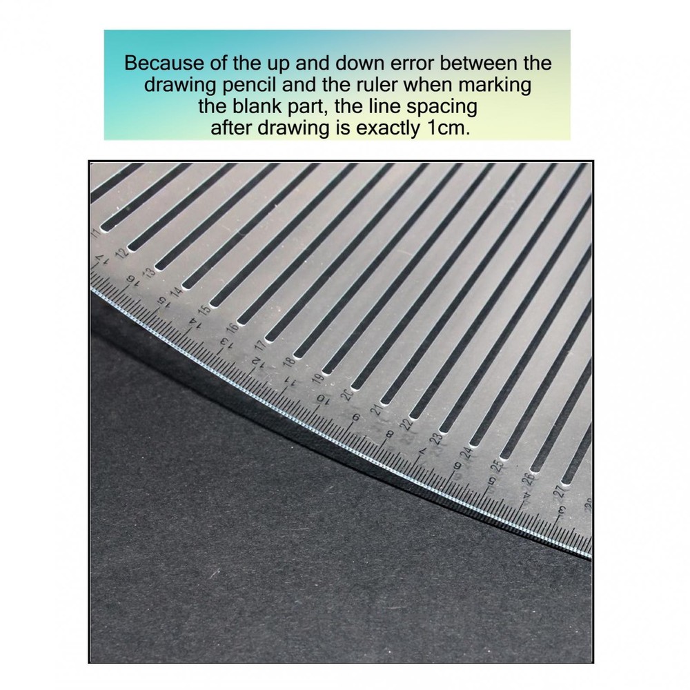 Clear Ruler Geometry, The Straight Ruler For Student Drawing