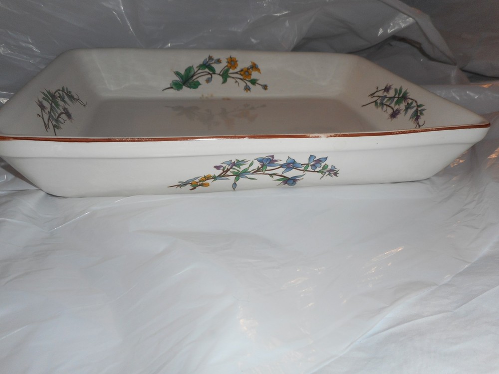 Woodhill Rectangular Baking Dish Floral Microwave Oven Dishwasher Safe