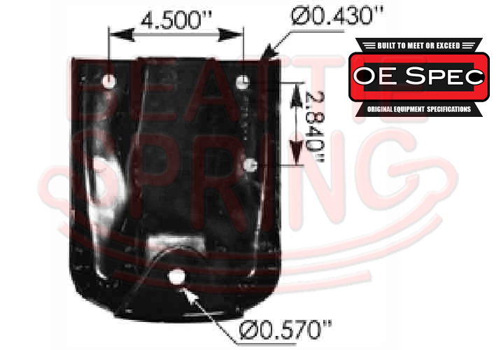 Rear Leaf Spring Rear Hanger Bracket for Chevy GMC Trucks OE Spec