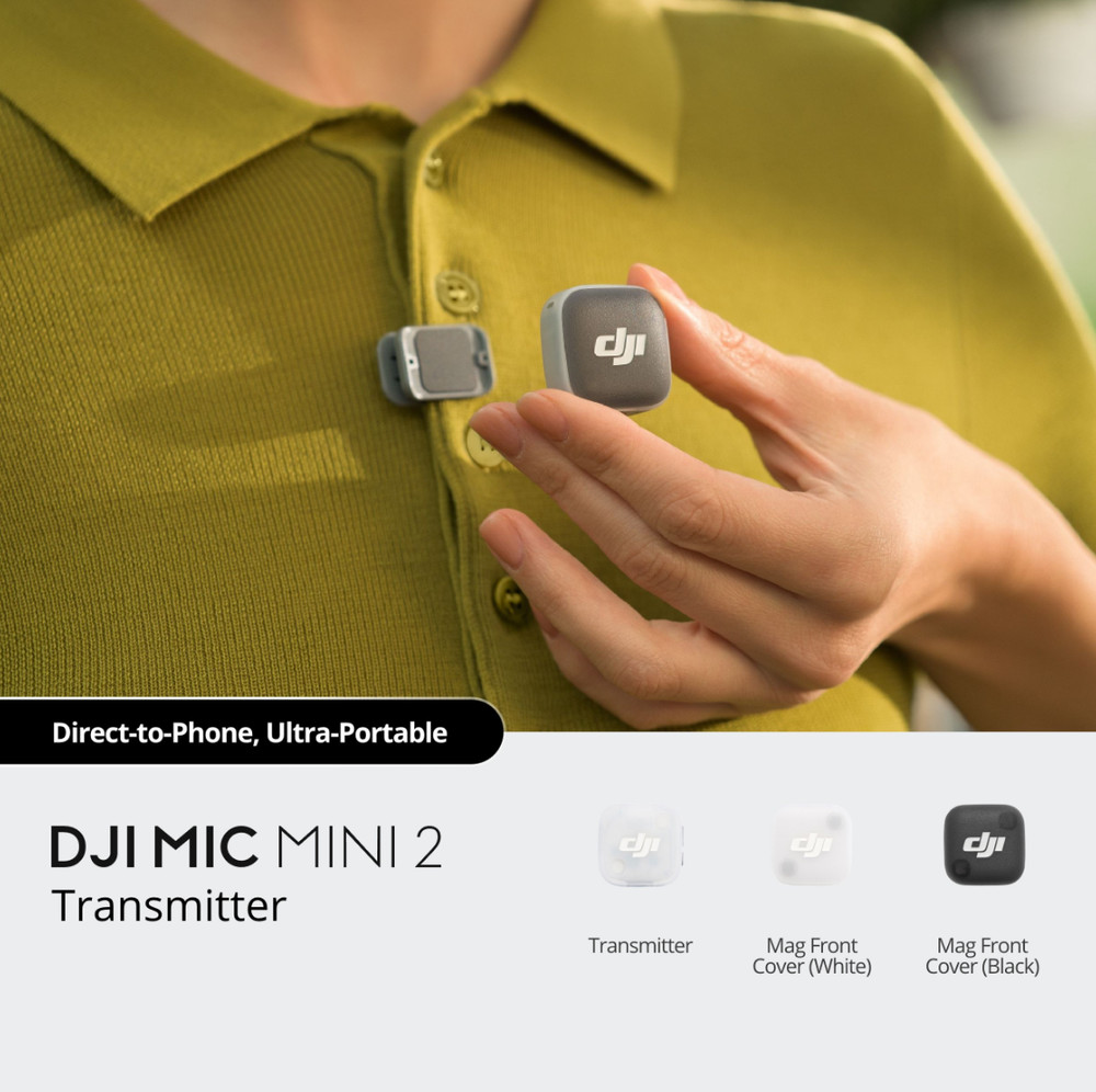 DJI Mic Mini 2 Transmitter Lightweight Portable Low Latency For Live Streaming