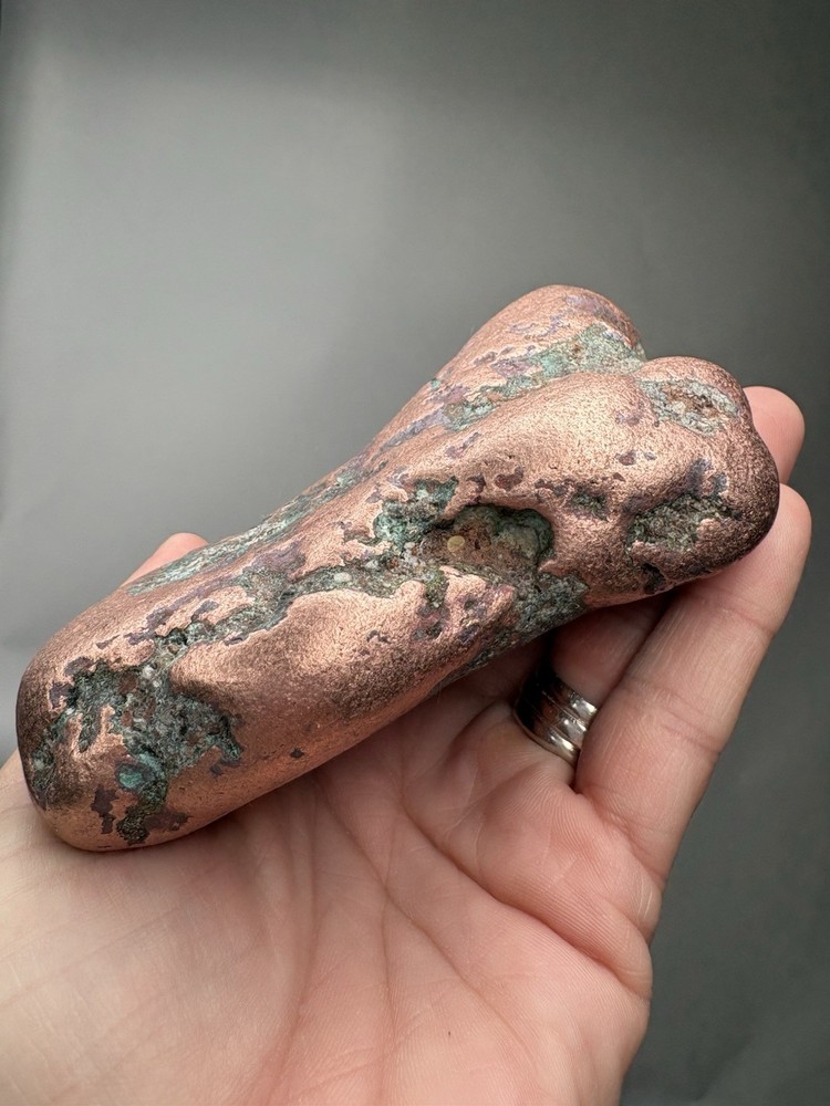 2 Pound Pure Solid Native Michigan Float Copper Mineral Specimen Lake Superior