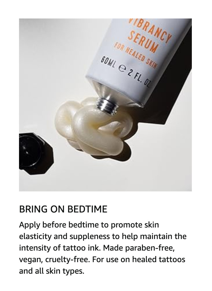 Stories & Ink Healed Tattoo Vibrancy Serum 2 Oz All Skin Tones Styles Brightens