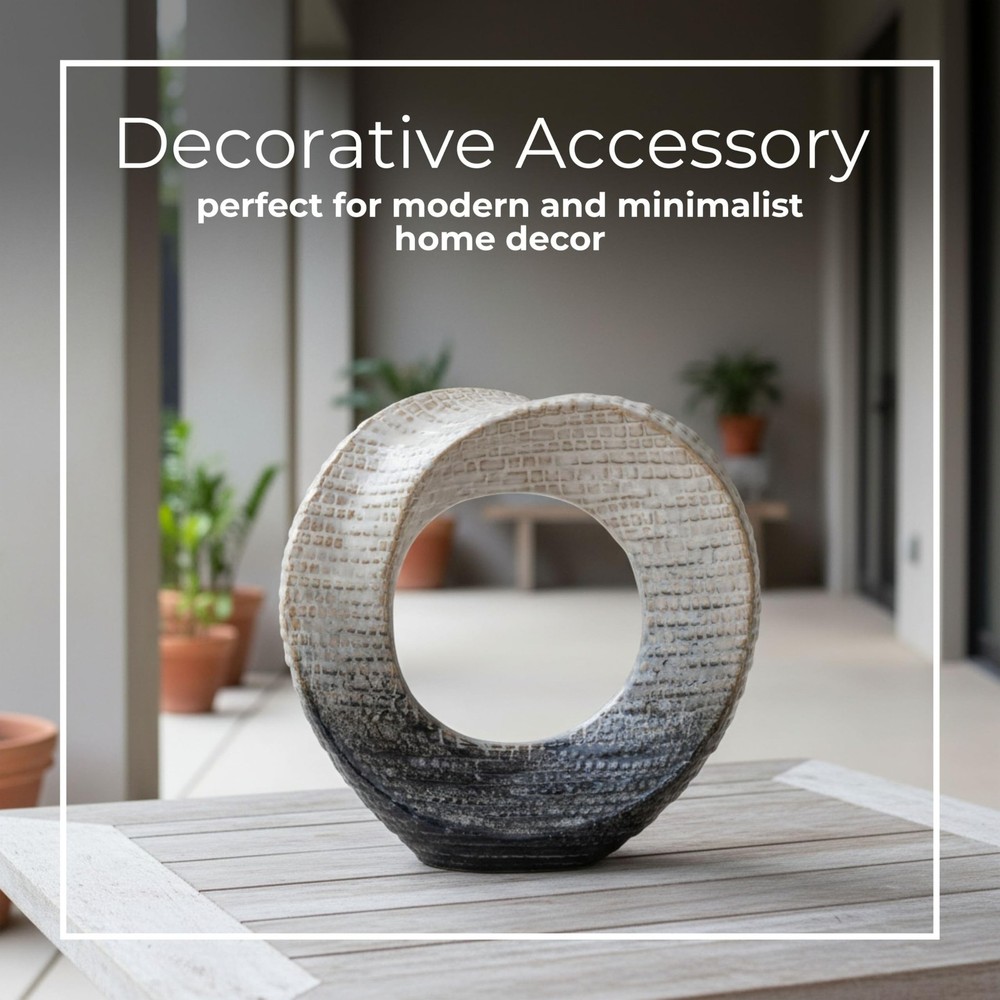 Decorative Sculpture Table Top – Modern Coffee Table Decor, Ceramic & Ston