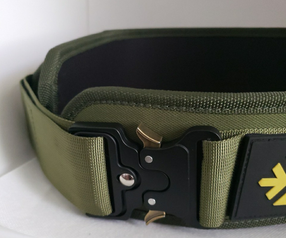 MANUEKLEAR Weightlifting Belt Olive Size S NWOT