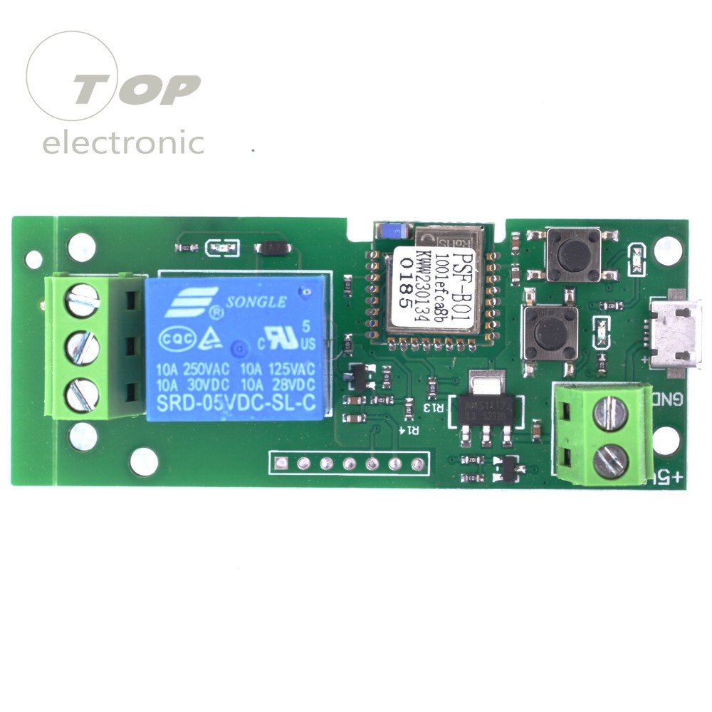 Smart WiFi Wireless Switch Relay Module DC5V Jog self-lock by APP Phone Control