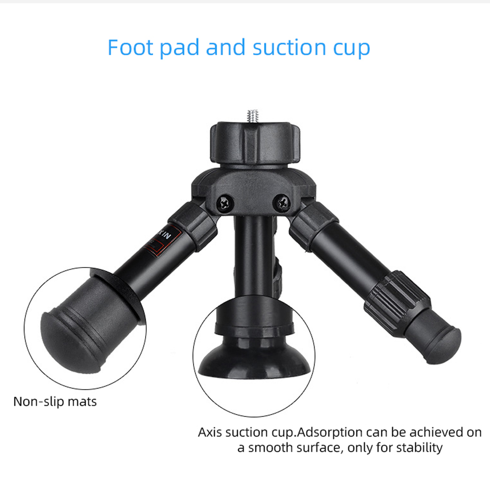 Mini Desktop Tripod Kit with 3-Way Panoramic Head for DSLR Camera Smartphone