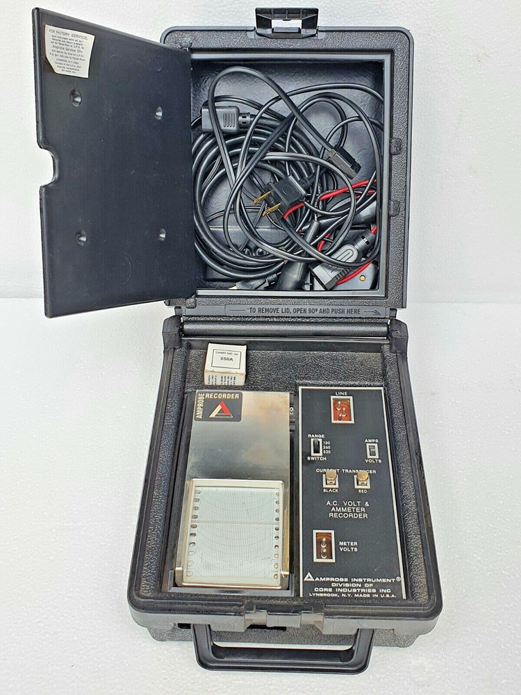 AMPROBE A.C Volt & AMMETER Chart Recorder, Range: 130/260/520