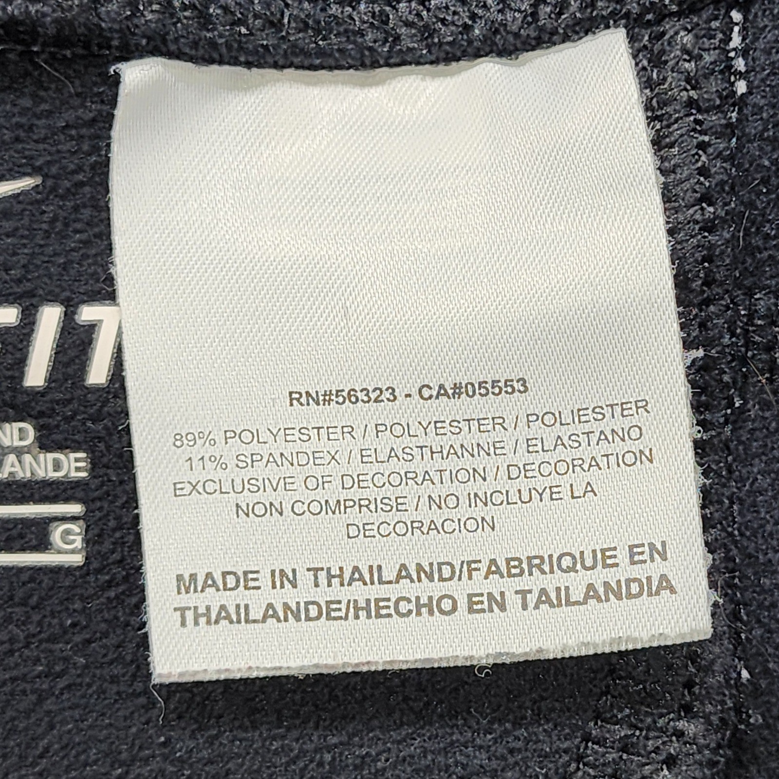 Nike Pants Womens L Black Dri-Fit Straight Leg Yoga Lined Workout Athletic Gym