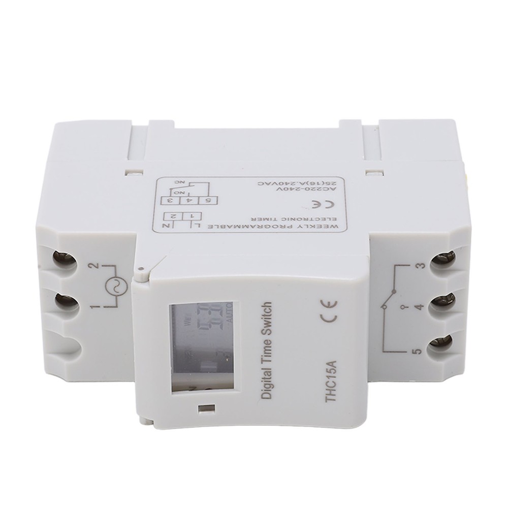 LCD Digital Timer Switch 16A Programmable Weekly Time Relay For Indoor/Outdoor