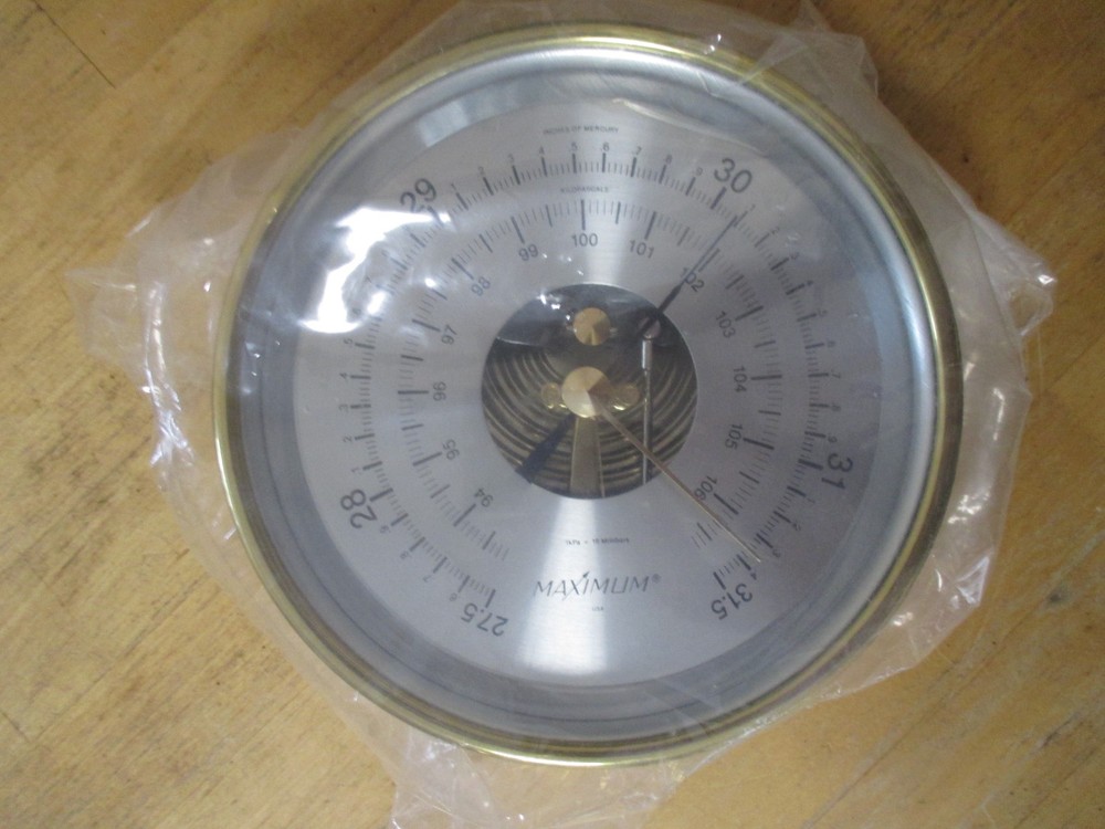 Maximum Proteus PRB Analog Barometer Brass Case