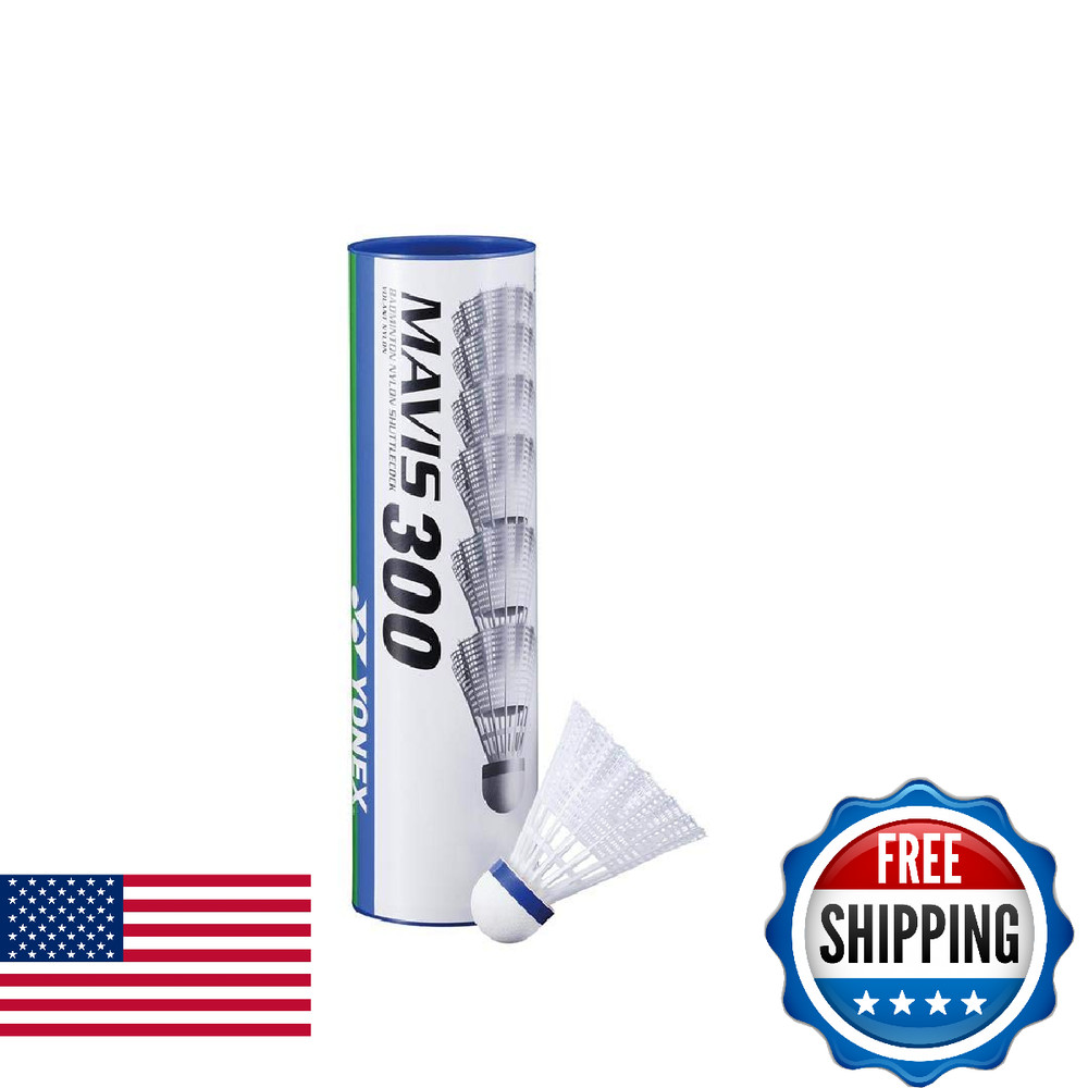 Yonex Mavis 300 White Nylon Shuttlecocks 1/2doz