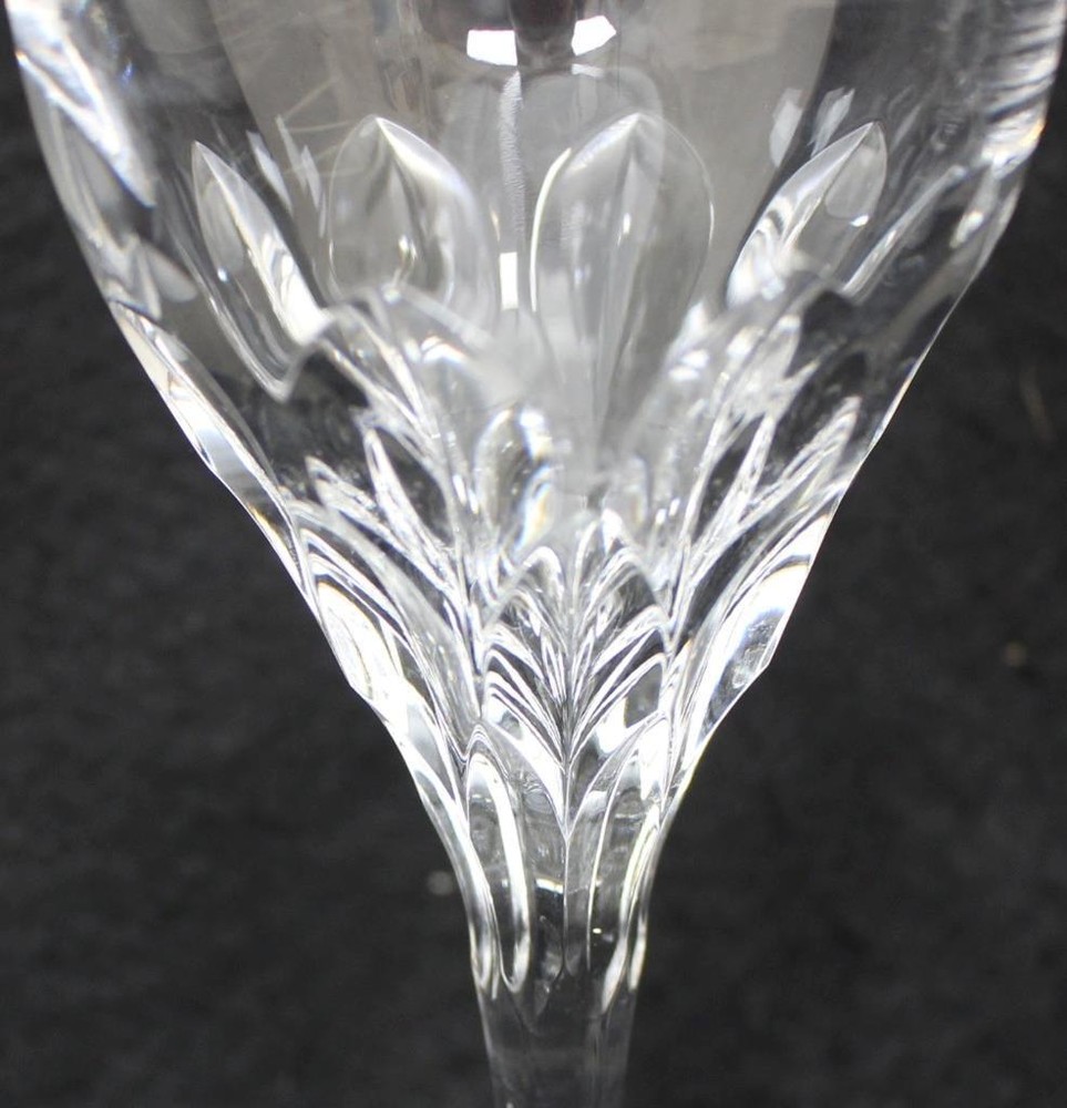 Gorham Crystal Diamond Clear Goblet Pulled Stem Base