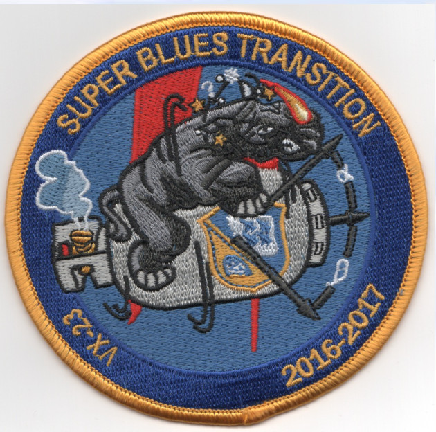 4" NAVY BLUE ANGELS VX-23 EMBROIDERED PATCH