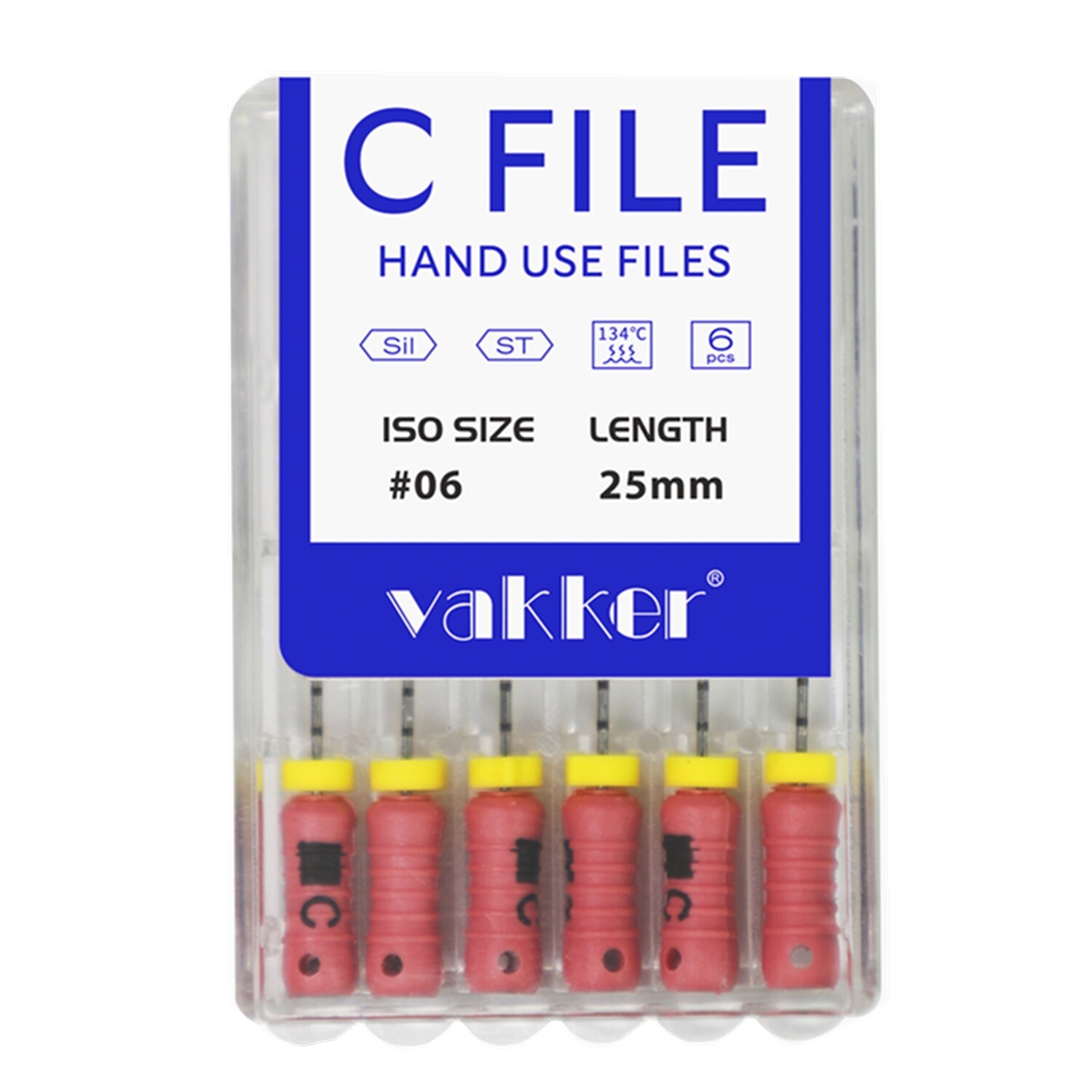Dental Rotary Endodontic C-Files Stainless Steel C Files for Root Canal #8-15