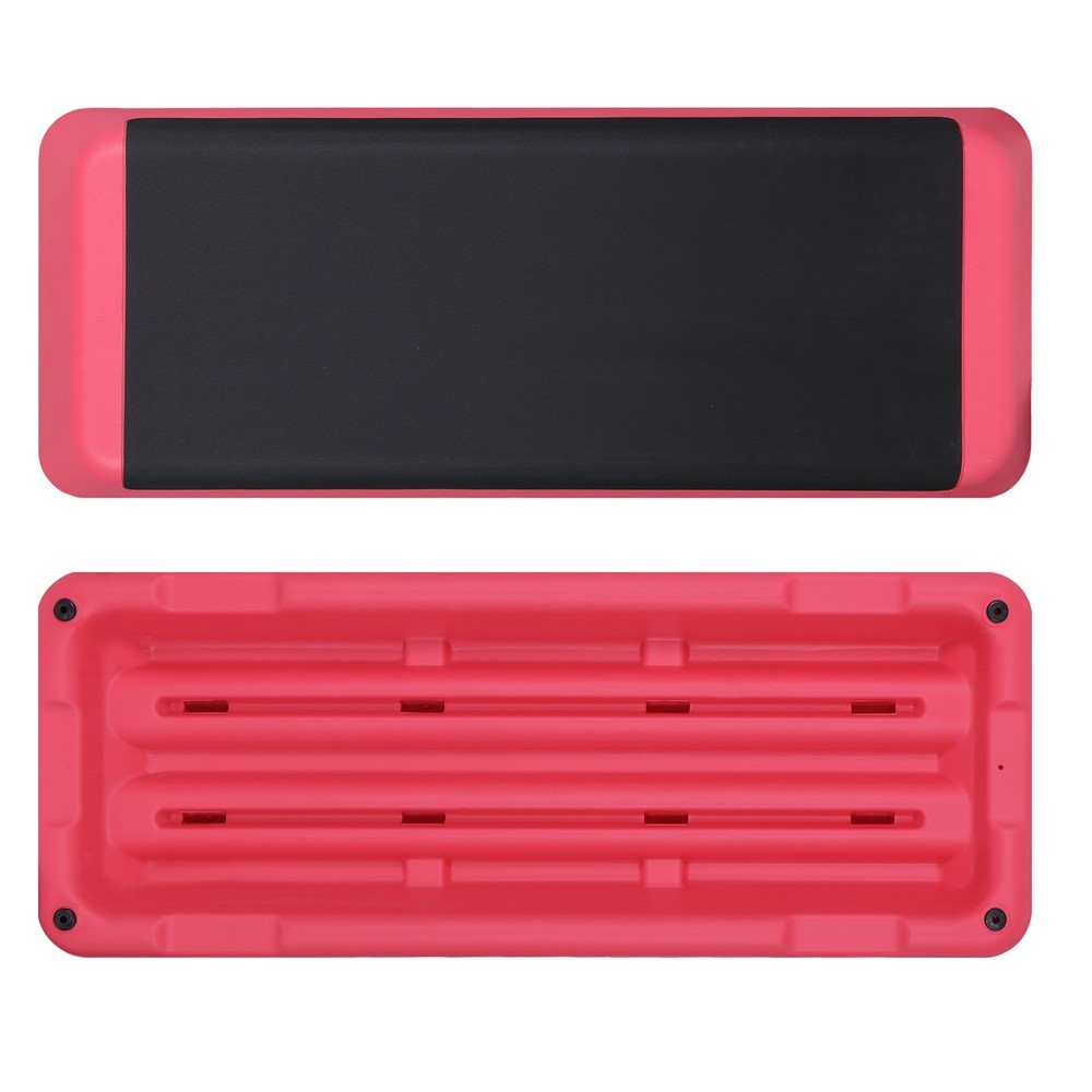 Aerobic Exercise Step Platform with 4''-6''-8'' Adjustable Risers Indoor Pink