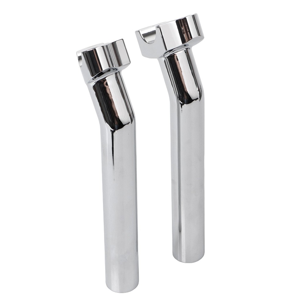 Chrome CNC 8 1/2" Pullback Handlebar Risers For Harley Dyna Fat Street Bob FXDB