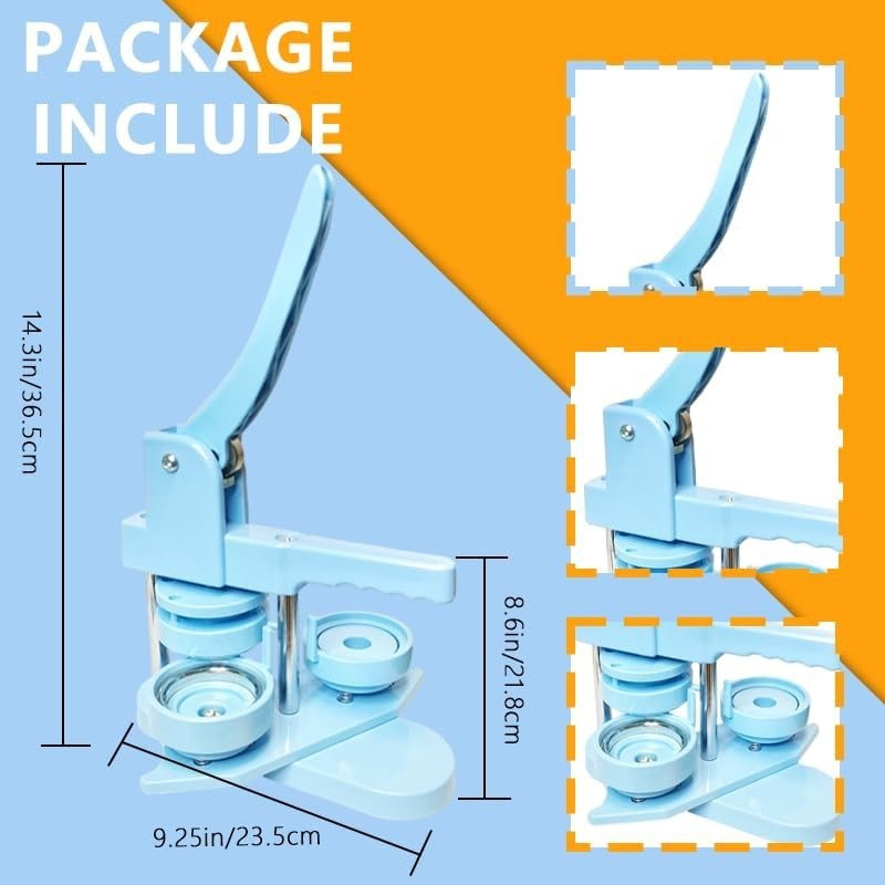 Button Maker Machine, Button Pin Maker 3rd Gen Installation-Free DIY, Button ...