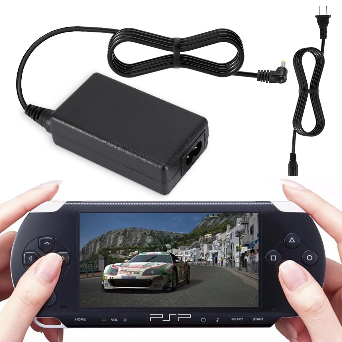 AC Adapter Home Wall Charger Cord Cable for Sony PSP PlayStation 1000 2000 3000