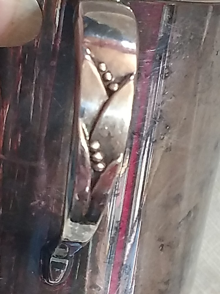 VTG Silverplate on Copper Baby Drinking Cup Community Interior Gold Wash Lily