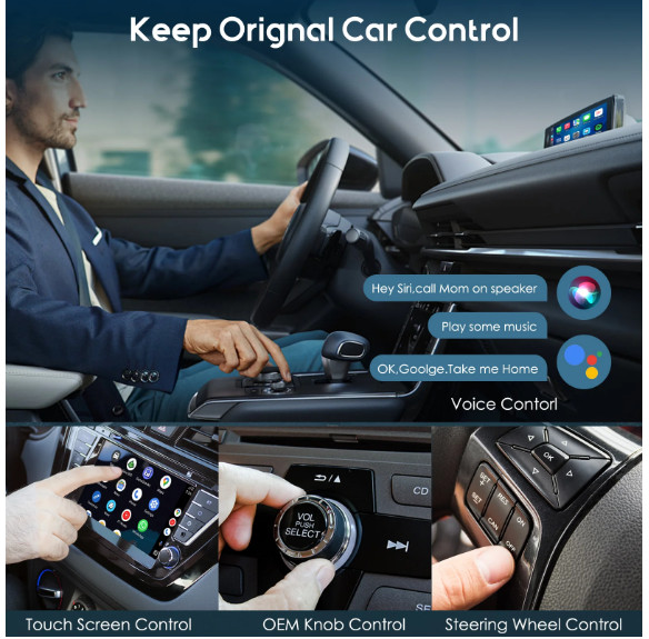 2-in-1 Magic Box adapter - Wireless CarPlay or Android Auto Adapte