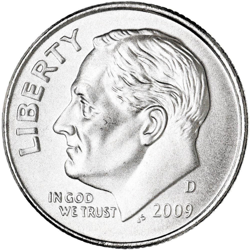 2009 D Roosevelt Dime Satin Finish