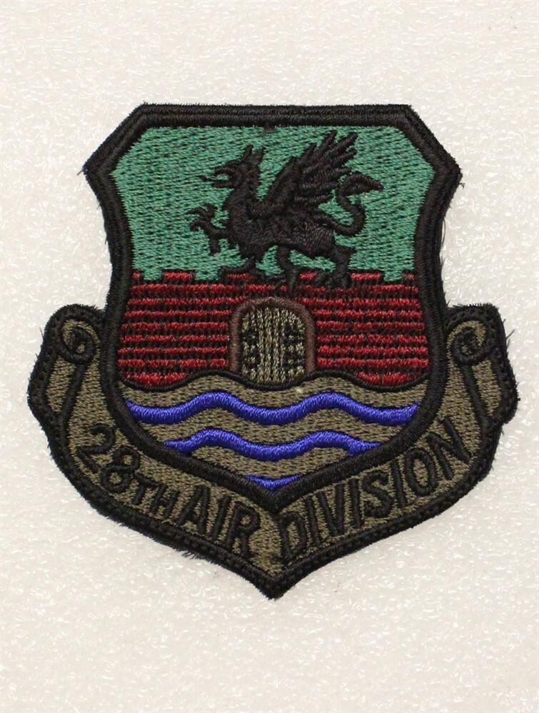 USAF Air Force Patch: 28th Air Division - subdued