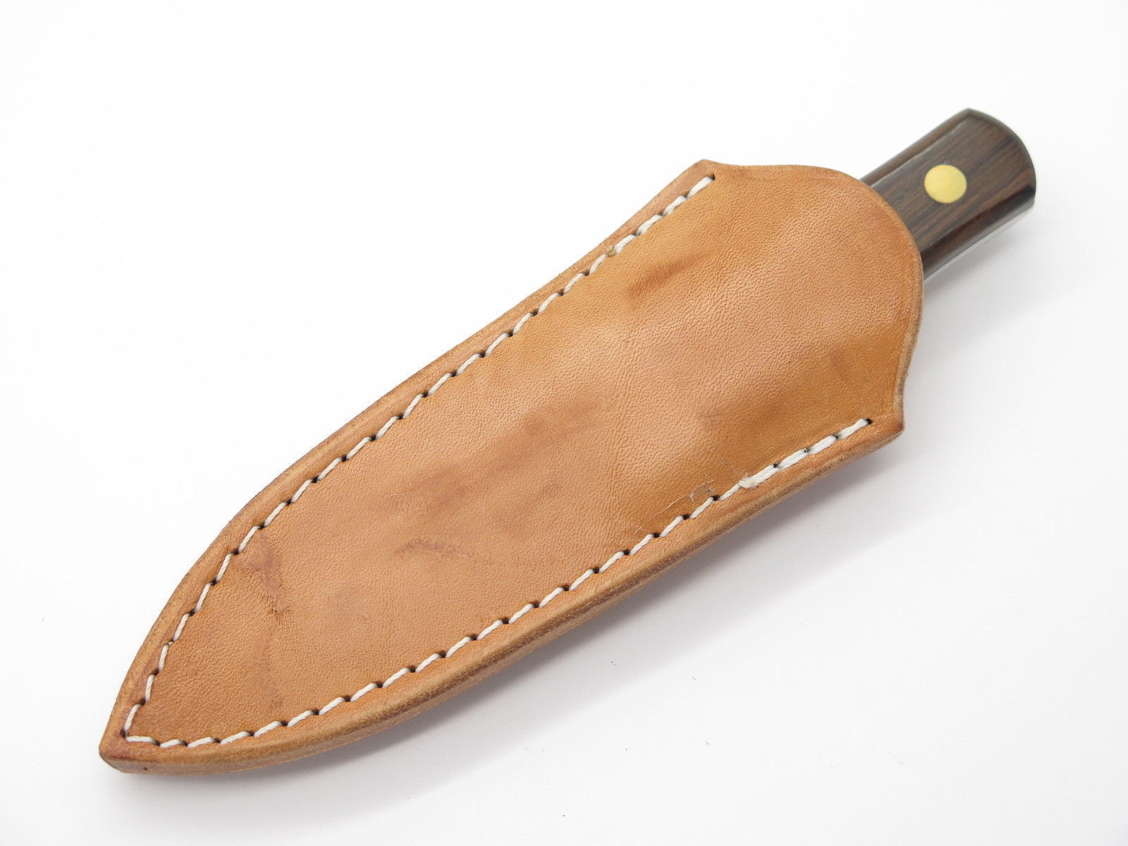 Custom USA Leather Fixed 3" Blade Dagger Knife Boot Belt Clip Sheath