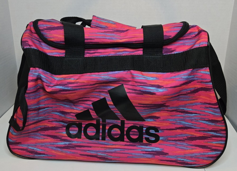 Adidas Diablo Basic Logo Small Vibrant Multi Color Duffel Gym Travel Bag