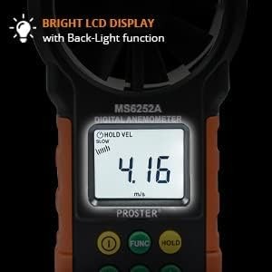 Handheld Digital - Portable Wind Speed Meter CFM Meter Wind Gauge Anemometer