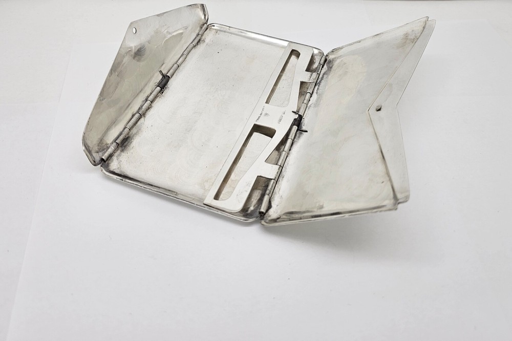 LARGE UNIQUE 70'S ORMEX MEXICO STERLING SILVER ENVELOPE FORM CARD,CASH,ID CASE