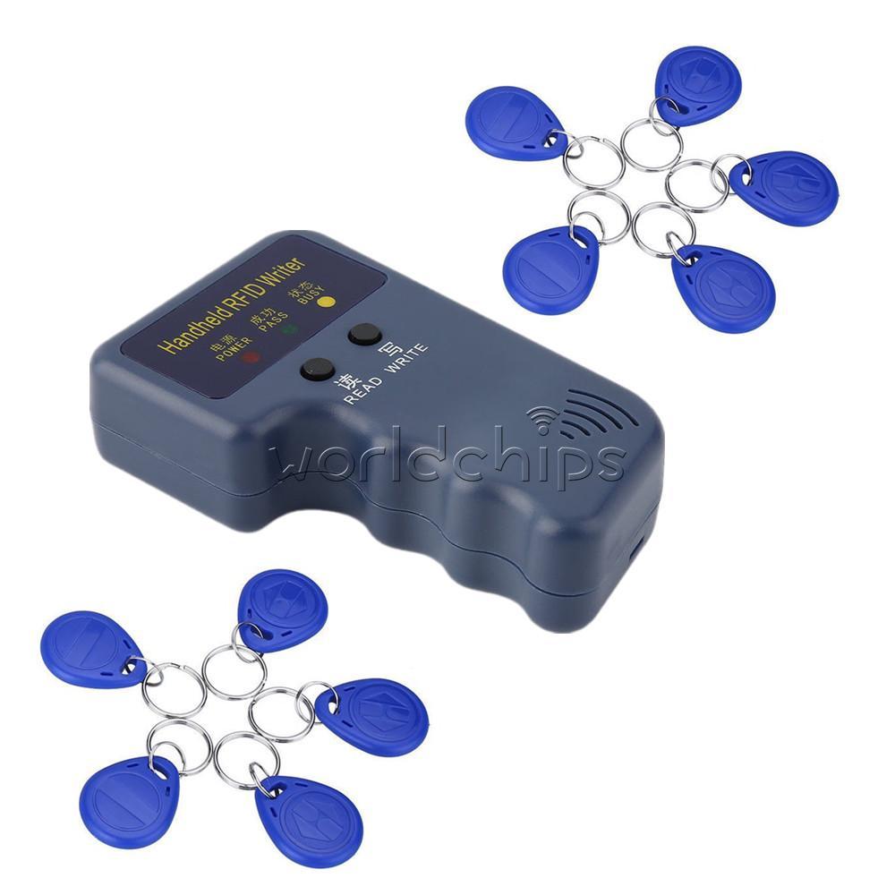 Handheld 125KHz RFID Writer/ Copier/ Readers/ Duplicator With 10PCS ID Tags