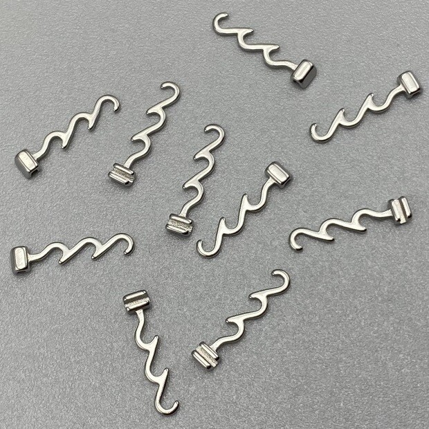 Dental Orthodontic Crimpable Hooks Multi-Function Long Left Right Accessory Hook