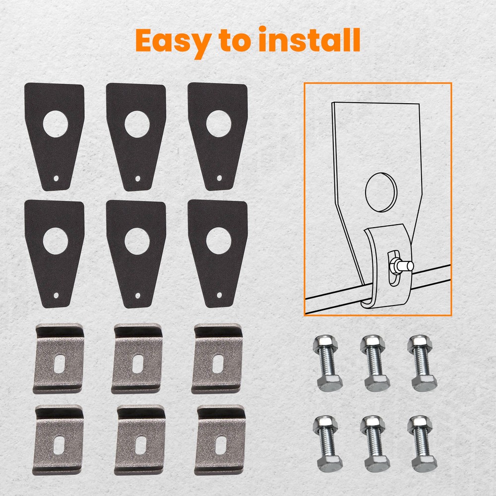 UNIVERSAL GUTTER ROOF RACK MOUNT WELD ON XJ ROOFRACK GUTTER MOUNT FULLWIDTH