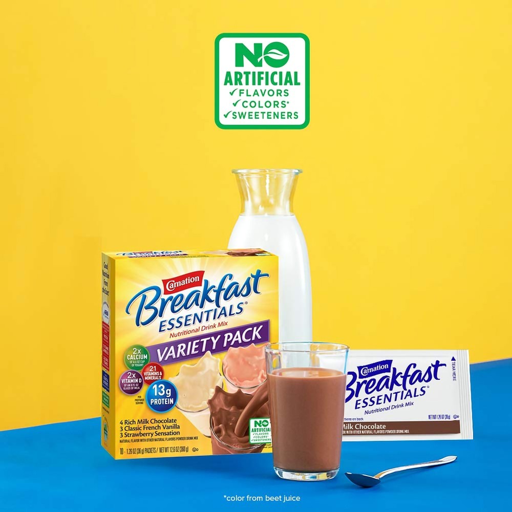 Nestle Carnation Breakfast Essentials Complete Nutritional Drink Rich Milk