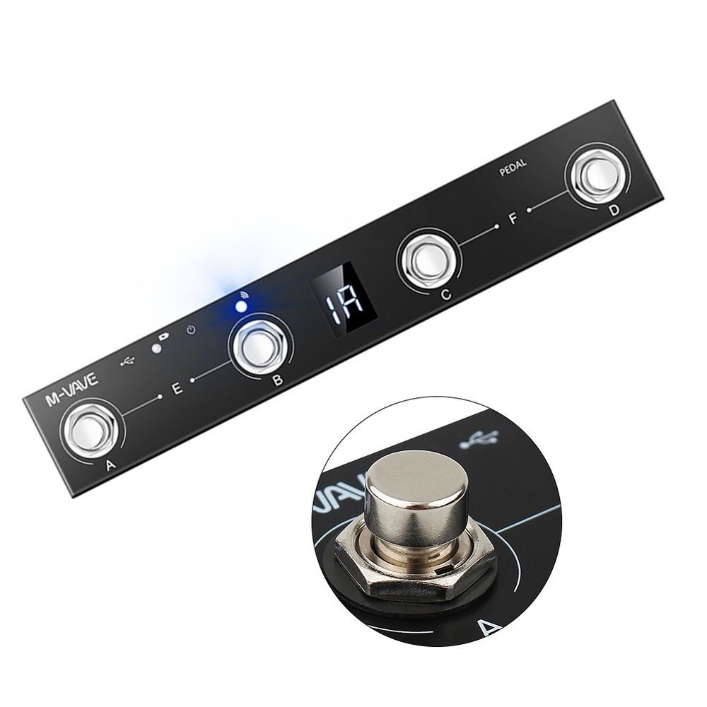 MVAVE Chocolate-MIDI-Footswitch Controller Extended Battery Life Easy //New