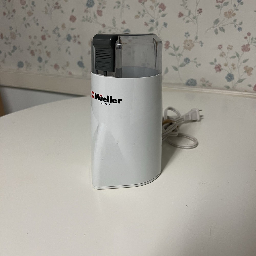 Mueller COFFEE BEAN MILL 7" household grinder White Hyper-Grind Austria