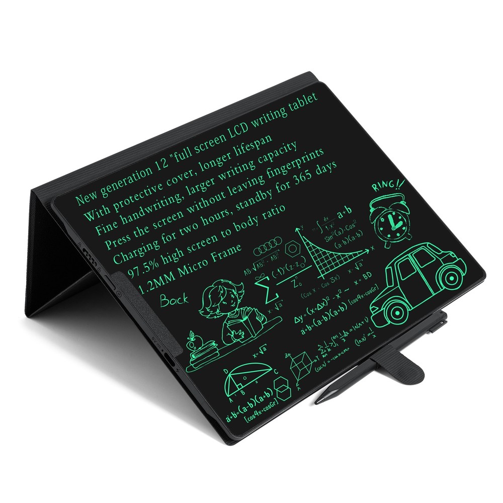 12'' LCD Writing Tablet Reusable Digital Board Notepad Office Study Rechargeable