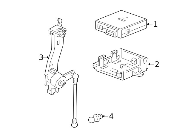Genuine GM Electronic Suspension Control Module Bracket 84157020