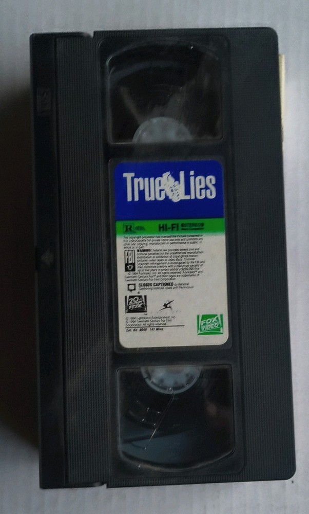 True Lies (VHS, 1995) Arnold Schwarzenegger Pre-owned and TESTED
