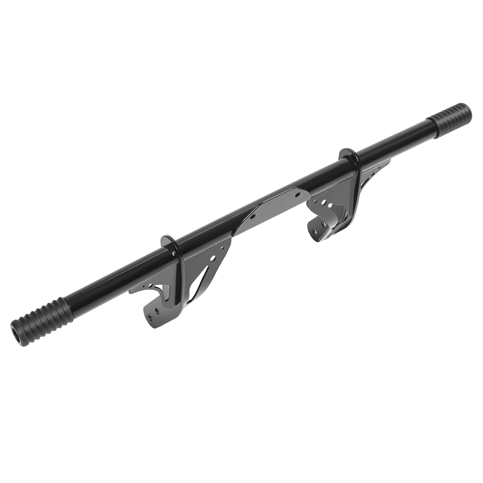 Black Front Crash Bar Protector For Harley Davidson Dyna 06-17 W/ Mid Control