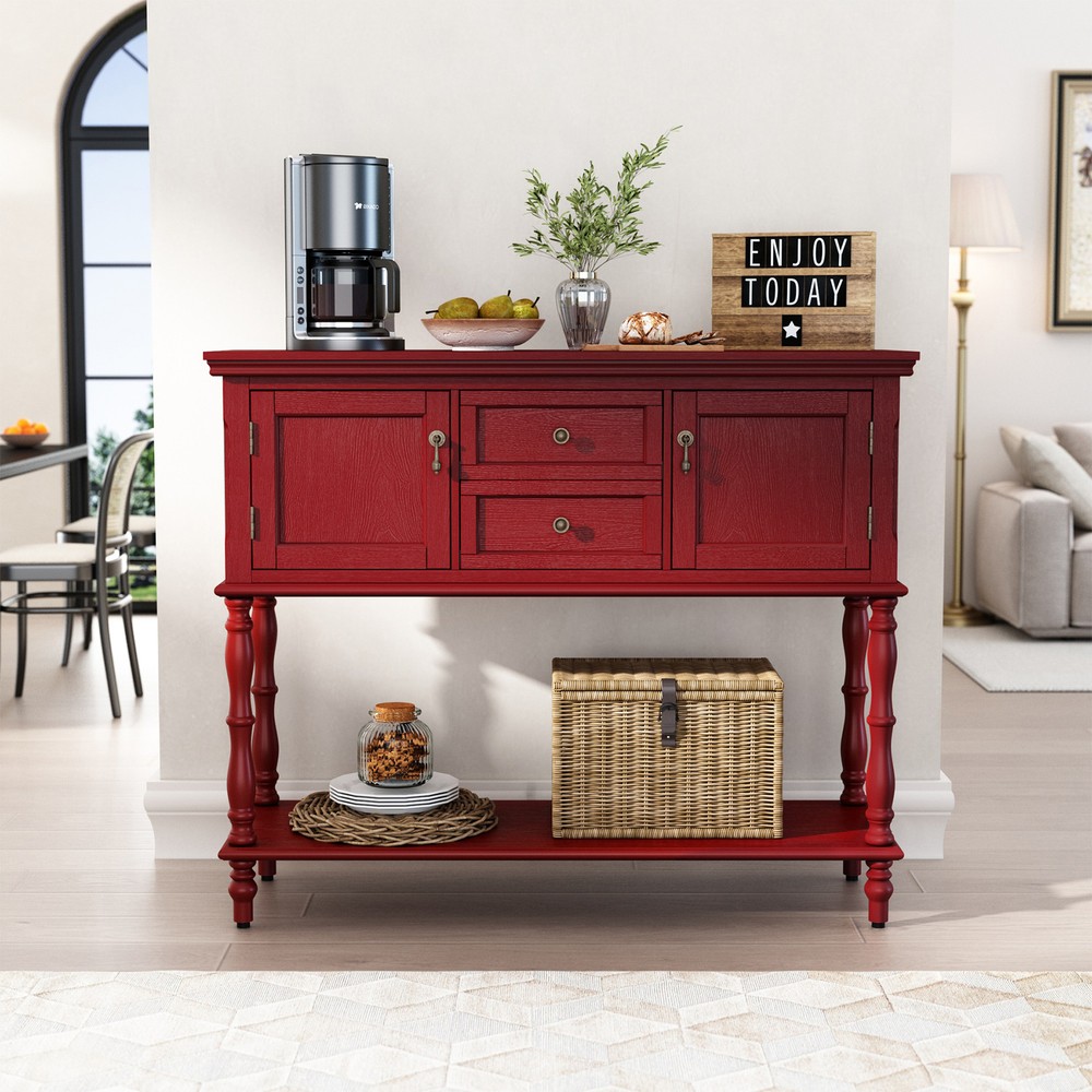 Kitchen Sideboard Storage Dining Buffet Cabinet Console Table with Shelf&Drawers