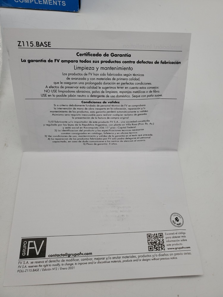 FV Pressure Balance Valve Z115.BASE