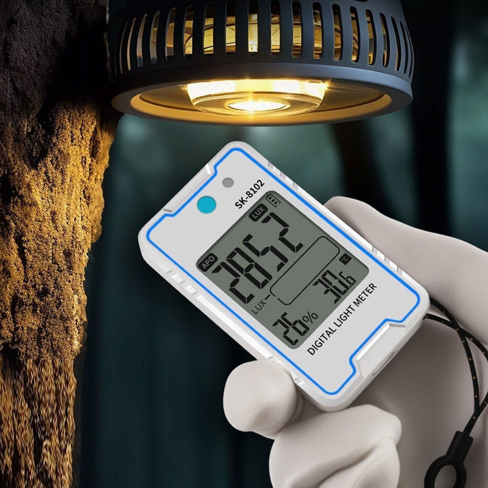 SK-8102 Light Intensity Meter for For MINI 0.1-999900 Lux Flicker Test Function