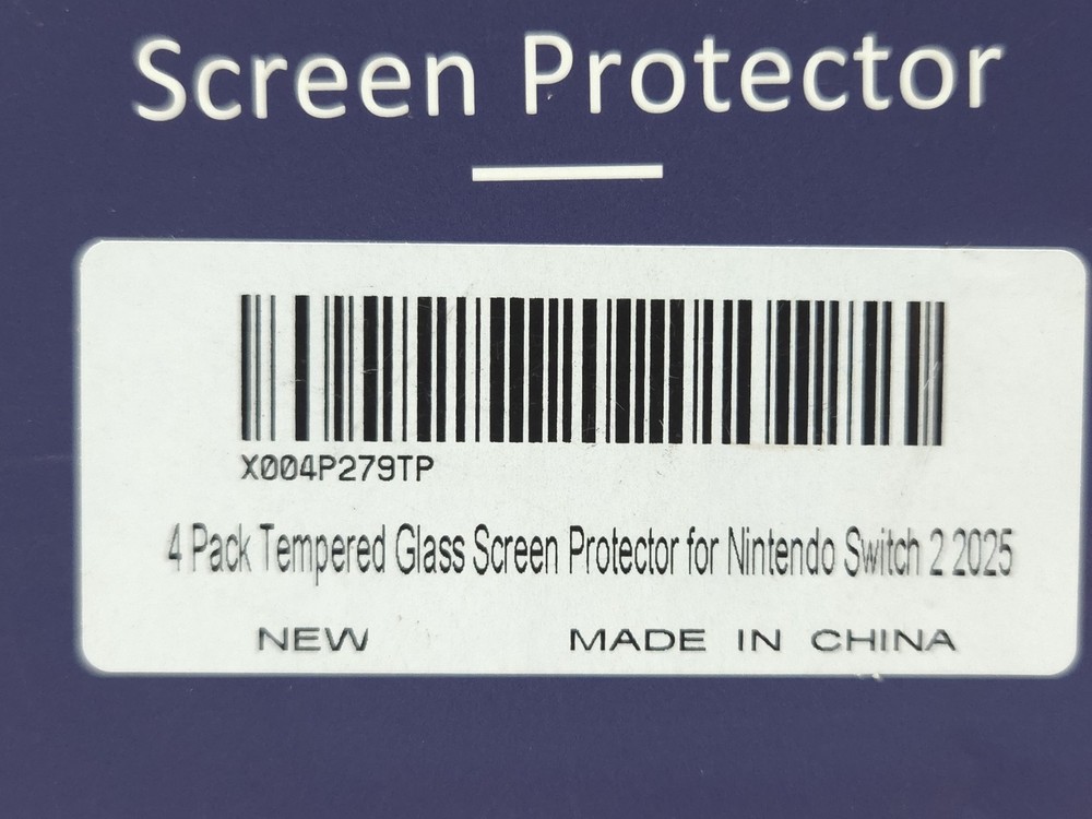 4 Pack Tempered Glass Screen Protector for Nintendo Switch 2 2025
